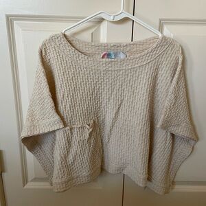 Free People Beach textured crop top